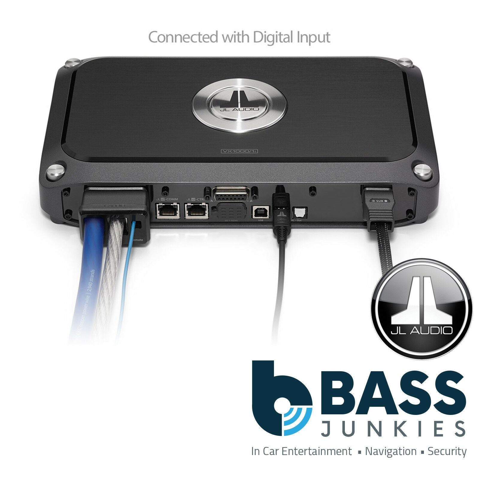JL Audio VX1000/1I 1000 Watts Monoblock Class D Car Amplifier with Integrated DSP
