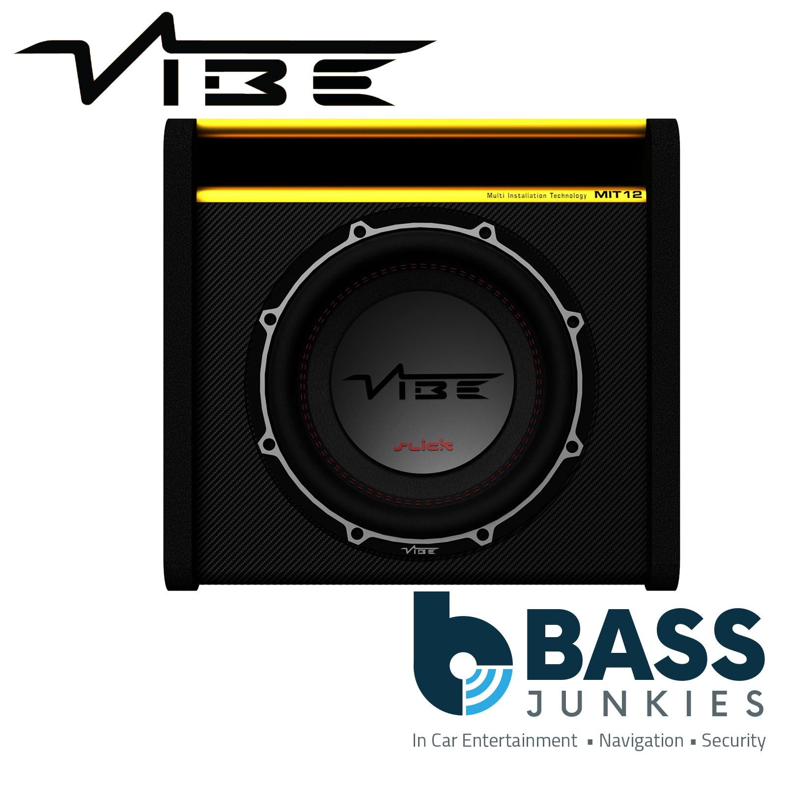 Vibe SLICKMIT12-V3 12 inch Car Sub Bass Passive Enclosure 500W 1500W Max Power