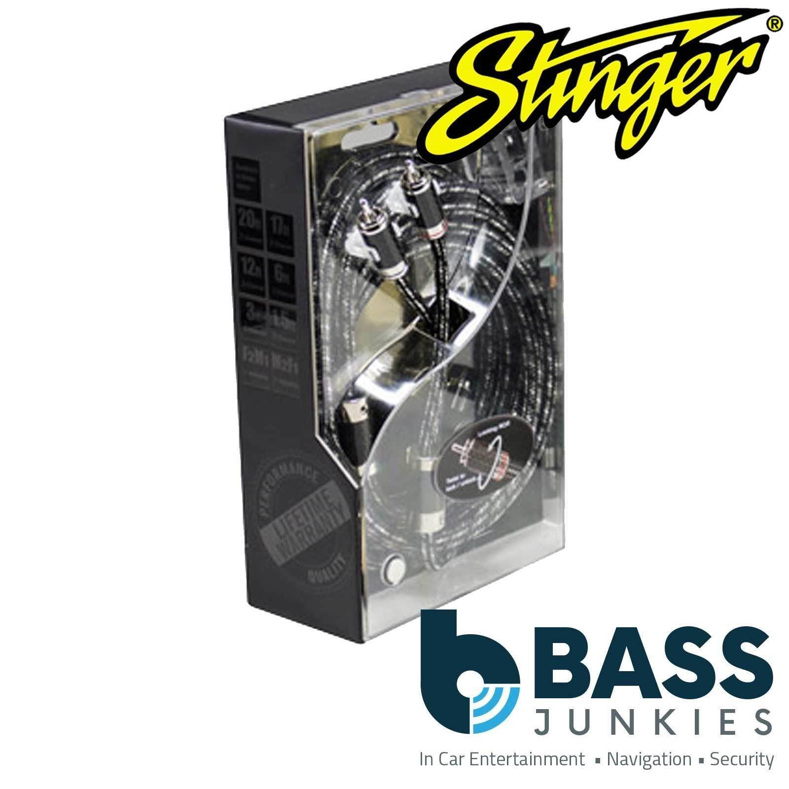 Stinger SI9212 9000 Series 3.66 Metre 12Ft 2 Channel Premium Car Stereo RCA