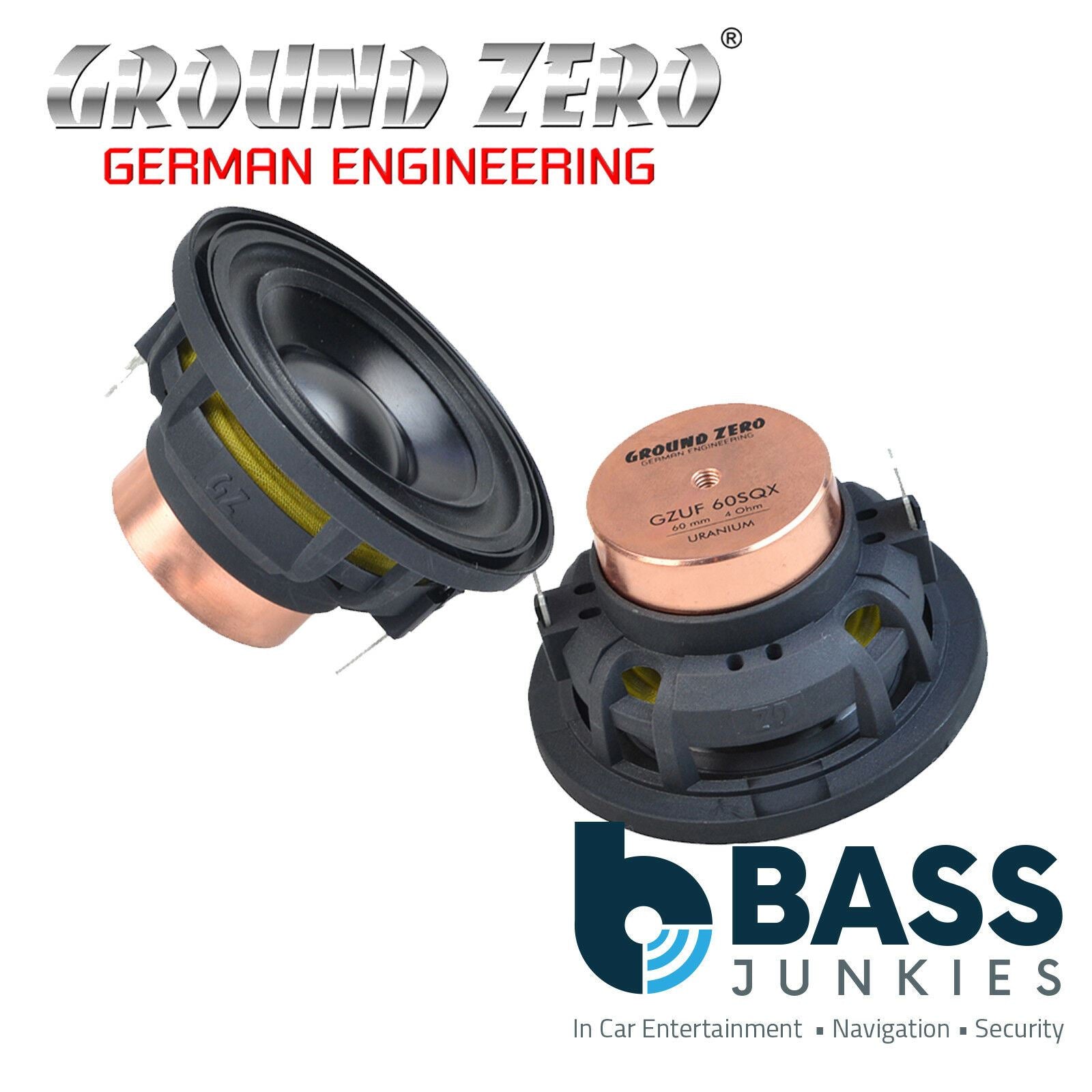 Ground Zero GZUF 60SQX  -16.5 cm / 6.5” Kickwoofer - 110 / 190 W