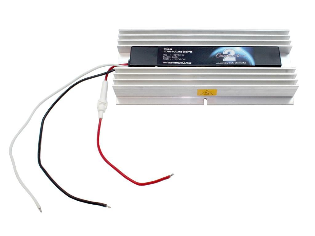 Connects2 CT54-01 - 10 Amp 24V To 12V Voltage Dropper For Commercial Vehicles
