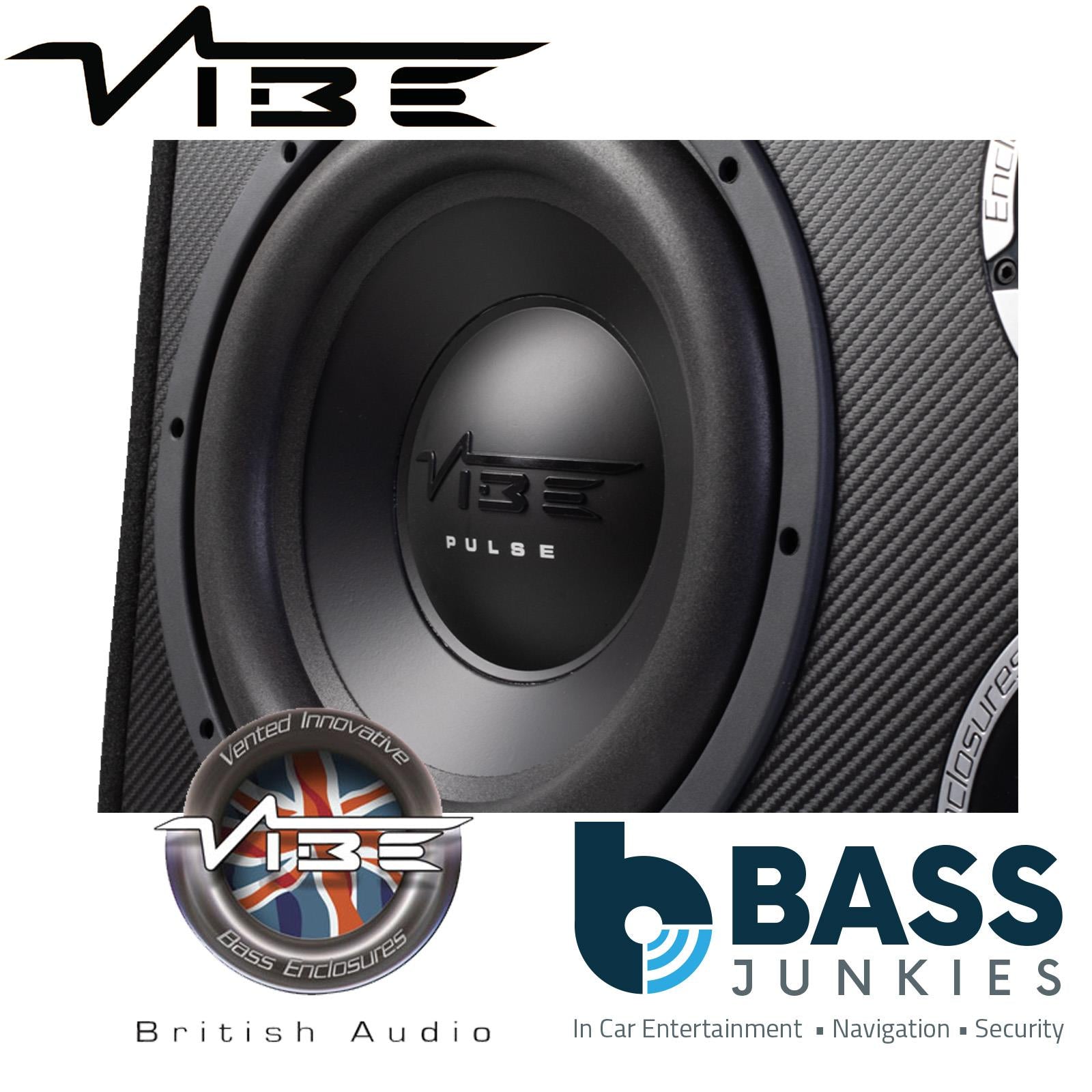 Vibe PULSECBR12A-V4 - 1050 Watts 12" inch Dual Ported Active Amplified Bass Box Sub Enclosure