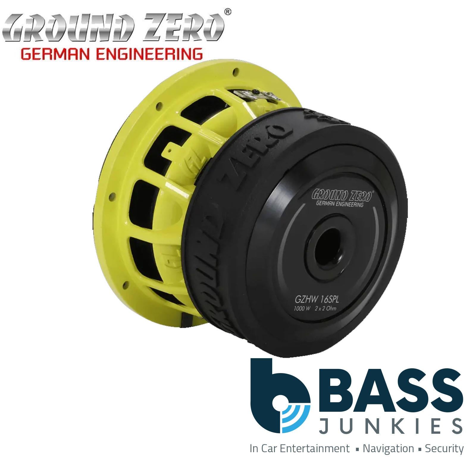 Ground Zero GZHW 16SPL - 6.5" Inch 16cm Dual 2-Ohm SPL 1000 Watts Car Sub Subwoofer