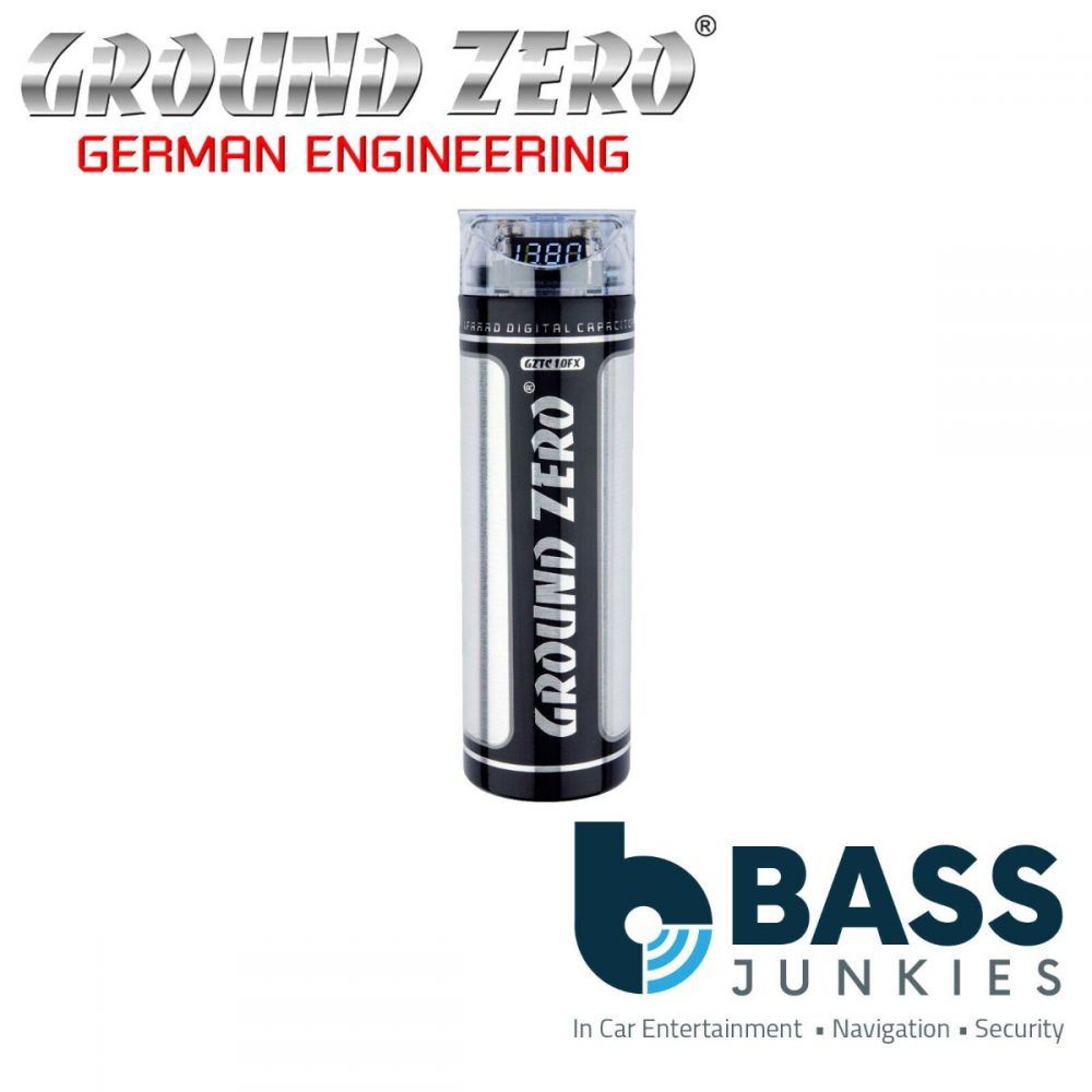 Ground Zero GZTC 1.0FX - 1.0 Farad Car Power Cap