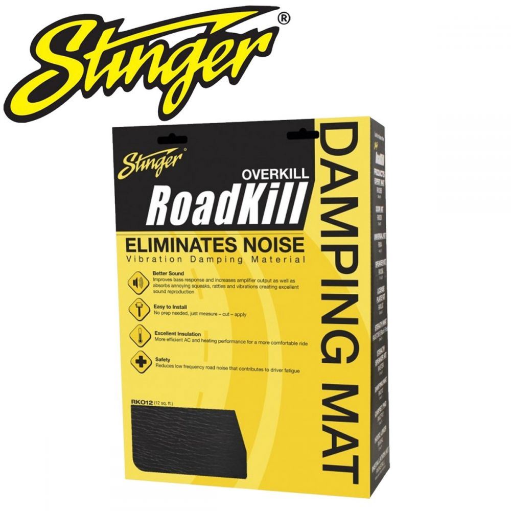 Stinger RKO12 OVERKILL FOAM DAMPING MAT - 12sqft, 1/pack (32 x 54")