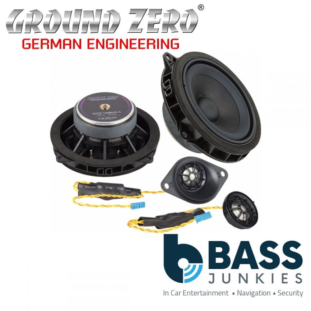 Ground Zero GZCS 100BMW-A - 4" Inch 10cm BMW 3 Series F30 F31 F34 F35 F80 Component Rear Car Speakers