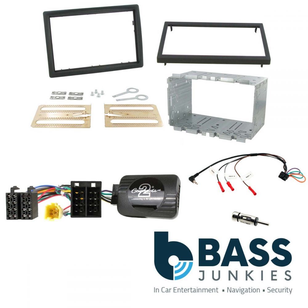 Connects2 CTKRT01 - Renault Megane 2006-2008 Double Din Fascia & Steering Wheel Interface Installation Kit