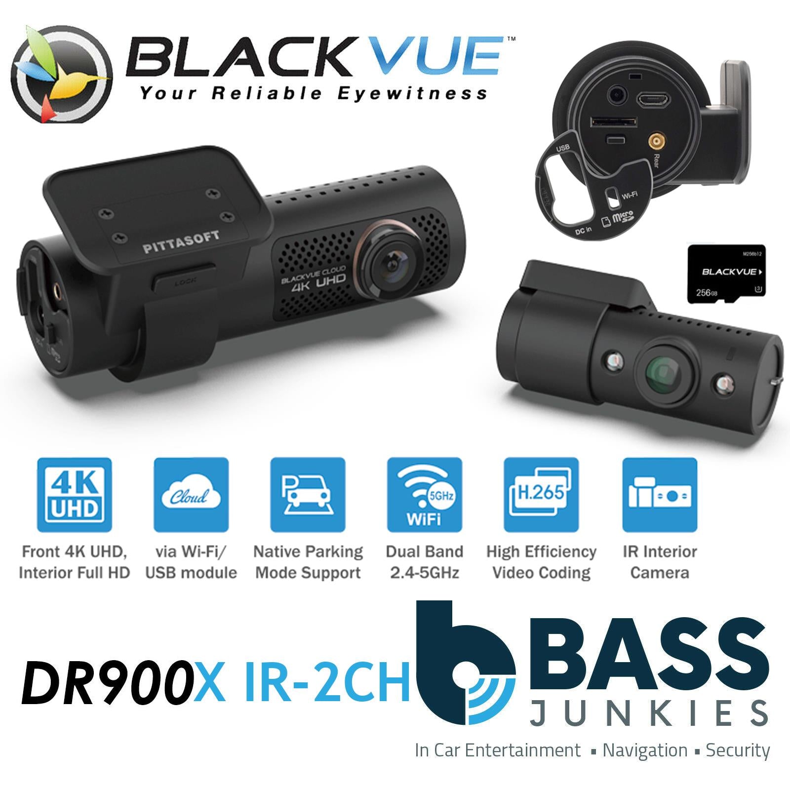 Blackvue DR750X 2CH 128GB GPS Full HD 1080p Wide Font&Rear Car Dash Camera WIFI Cloud @30fps Rear Camera @60fps Front Camera