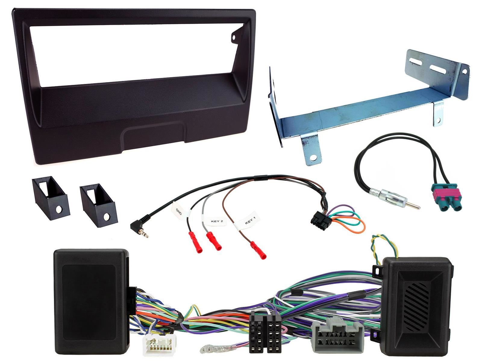 Single Din Stereo Fitting Kit + Steering Wheel Stalk Controls to fit Volvo C30 2007-13 | Volvo C70 2006-13 | Volvo S40 2004-12 | Volvo V50 2004-12
