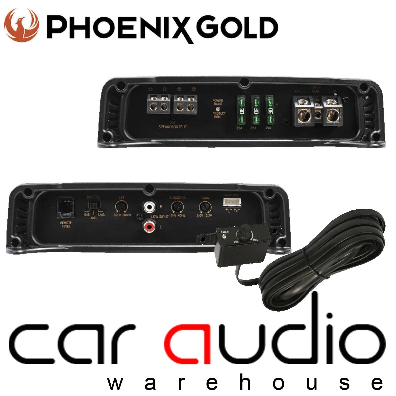 Phoenix Gold RX250.1 - RX Series Monoblock Single Channel 250 Watts Car Sub Subwoofer Amplifier