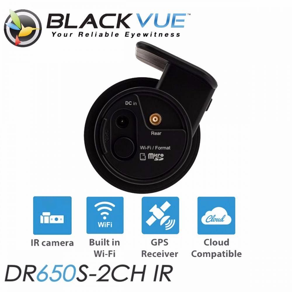 BLACKVUE DR650S 2CH IR - 32GB - Front & Rear Car Dash Cam Full 1080p Camera