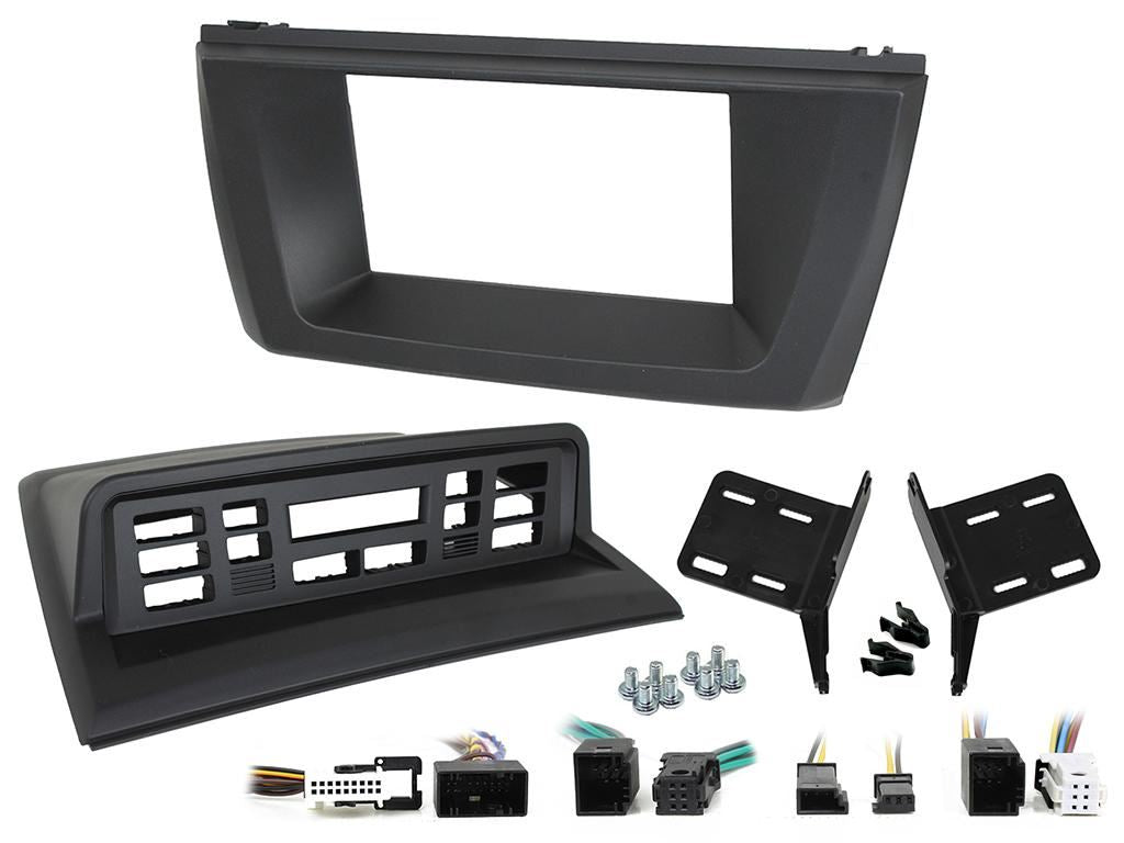 Grundig 6.8" Apple Android Double Din Stereo Fitting Kit + Steering Wheel Stalk Controls to fit BMW X3 2003-10