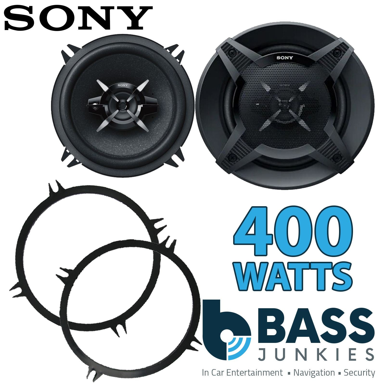 Alpine SXE-1325S 2-Way 130mm/13cm/5.25" Coaxial Speakers (Per Pair 400 Watts) Fits Universal