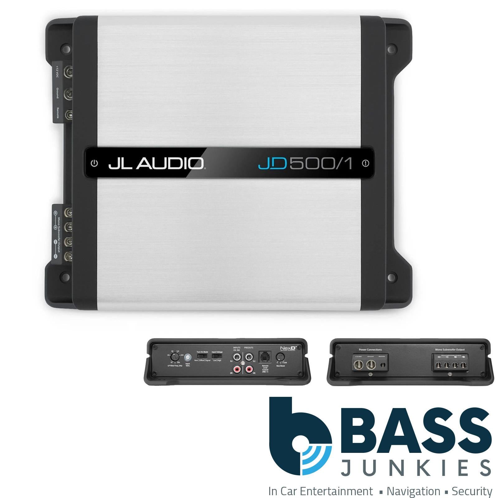 JL Audio JD-500.1 JD500/1 Class D Monoblock 500 Watts RMS Car Amp Amplifier