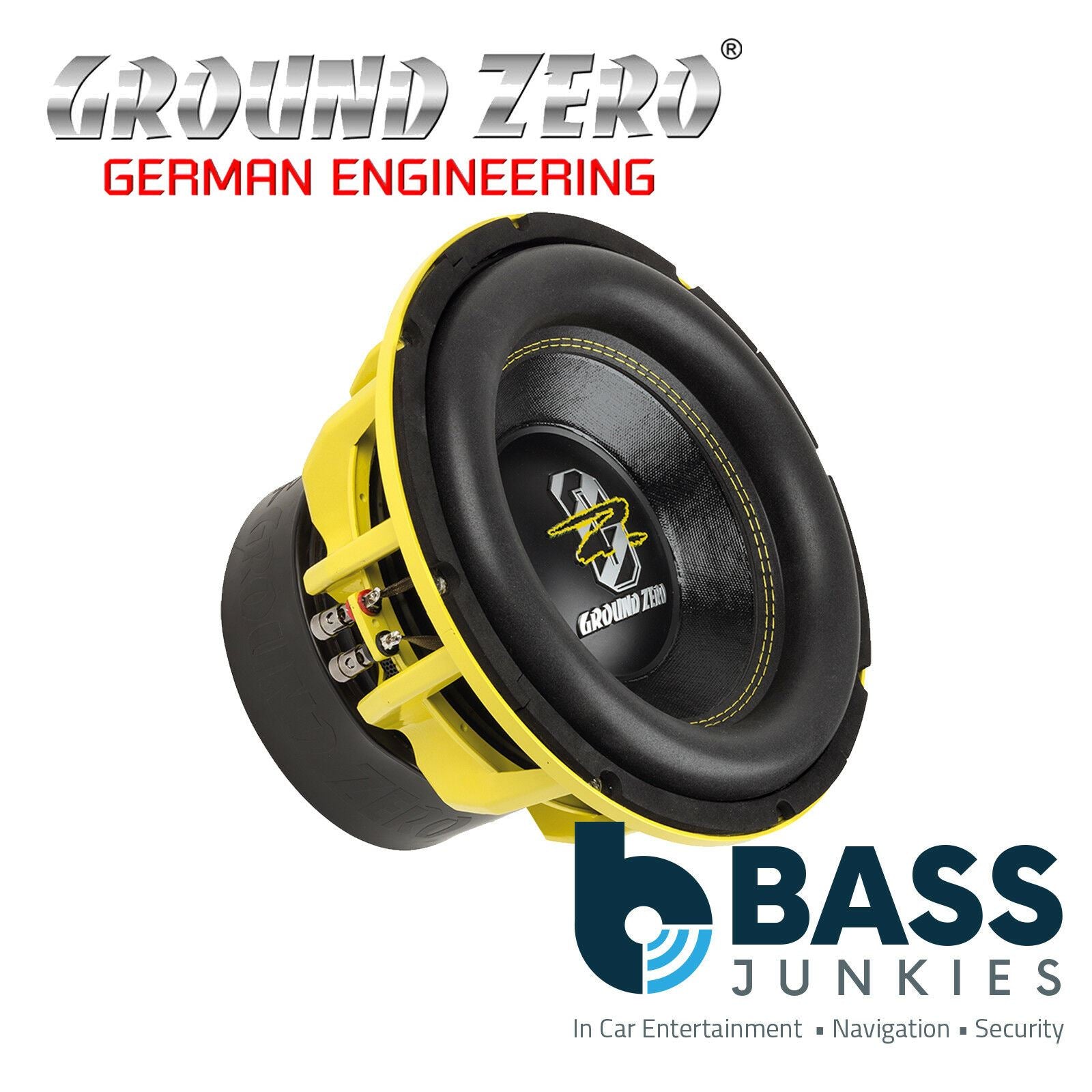 Ground Zero GZHW 30SPL - 12" Inch 30cm Dual 1-Ohm SPL 3000 Watts Car Sub Subwoofer