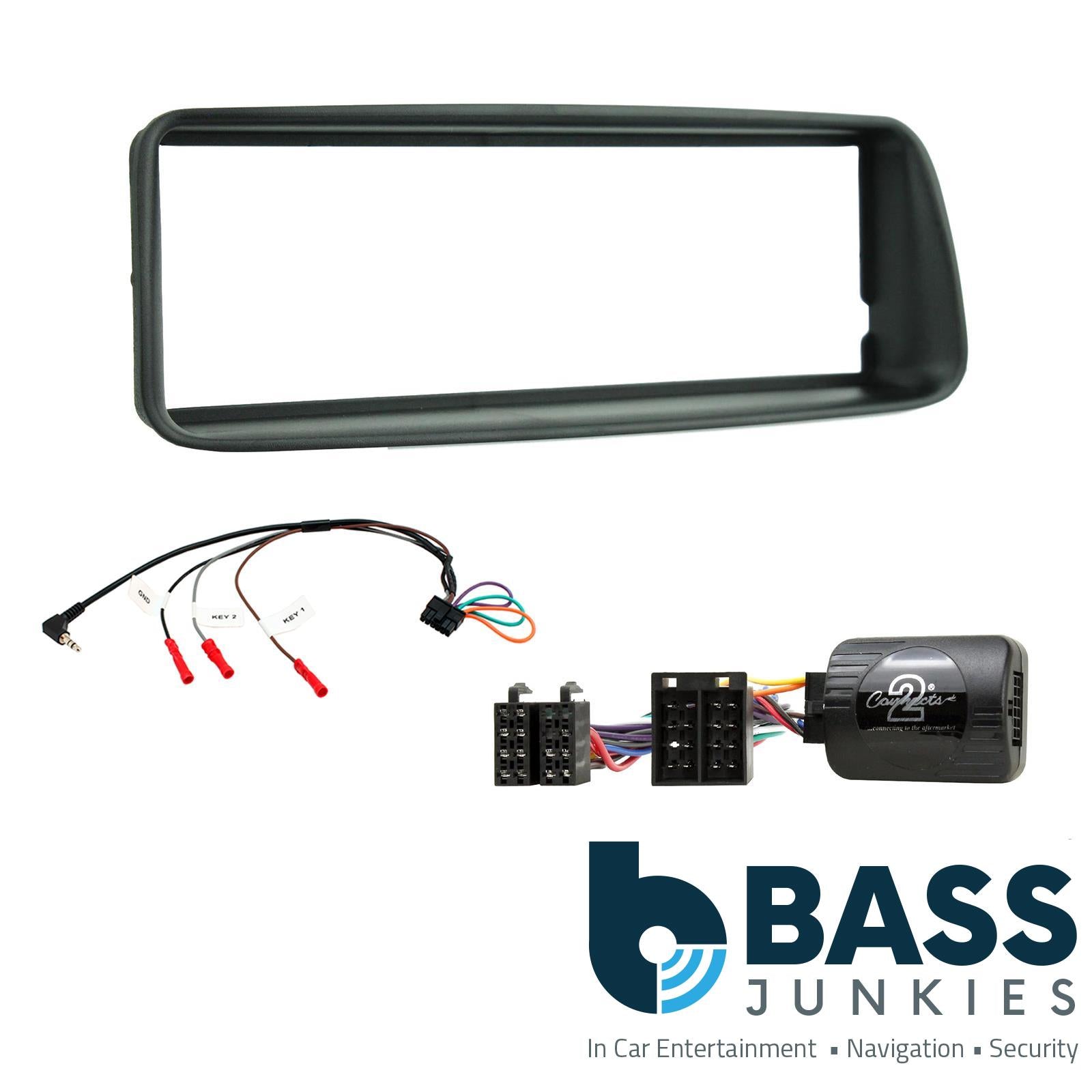 Connects2 CTKPE01 - Peugeot 206 2002 - 2008 Onwards Double Din Fascia & Steering Wheel Interface Installation Kit