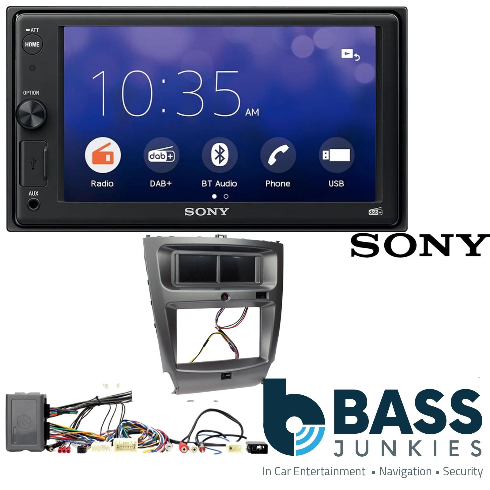 SONY XAV-1550D DAB+ Smart Bluetooth Car Radio + Stereo fitting kit + Steering Wheel Controls Loom for Lexus IS-Series 2006-2013
