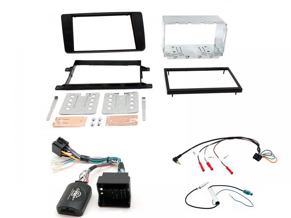 Connects2 CTKSK02 - Skoda Octavia 2004 - 2008 Double Din Facia & Steering Wheel Interface Installation Kit