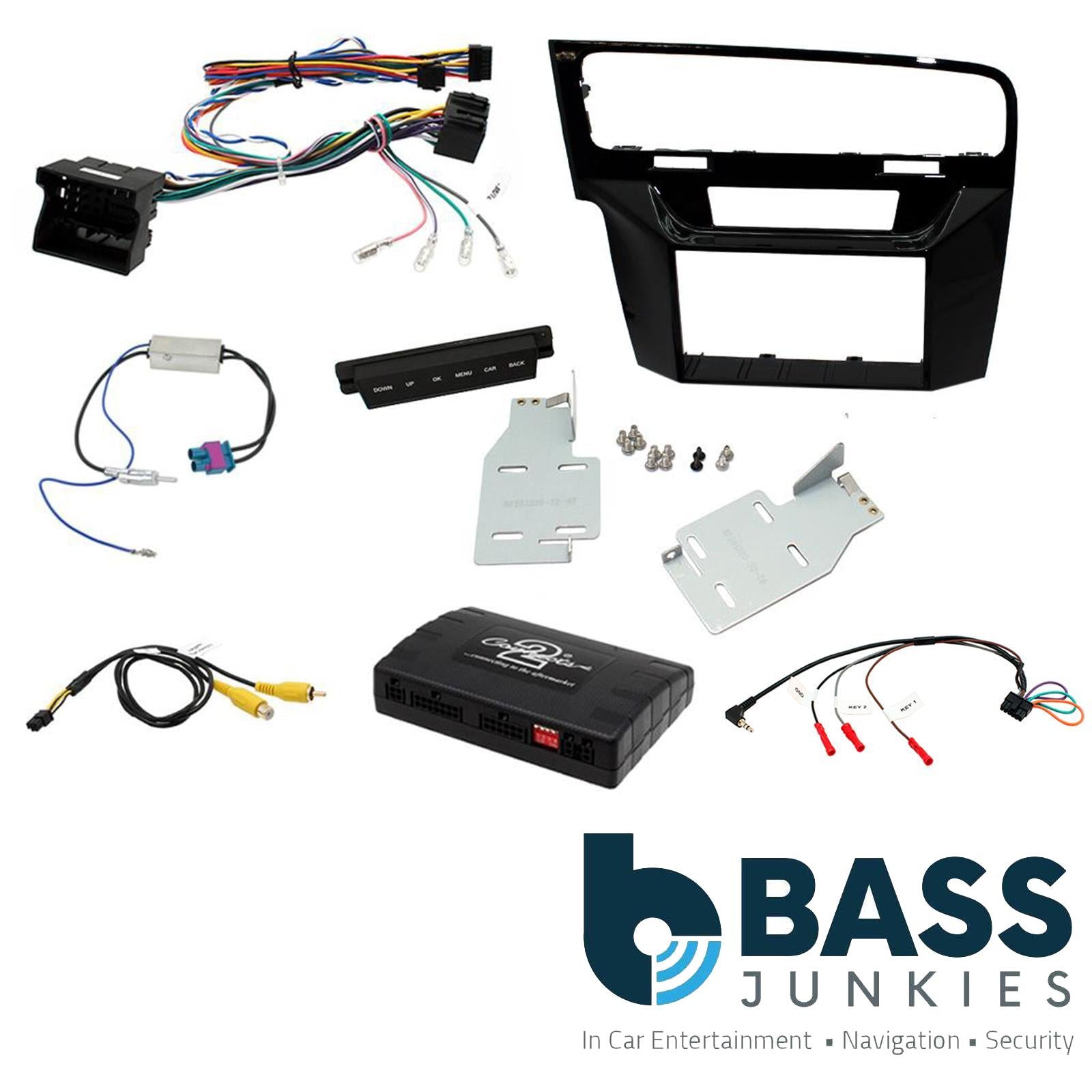 Connects2 CTKVW08L - Volkswagen Golf 2013 Onwards Double Din Fascia & Steering Wheel Interface Installation Kit