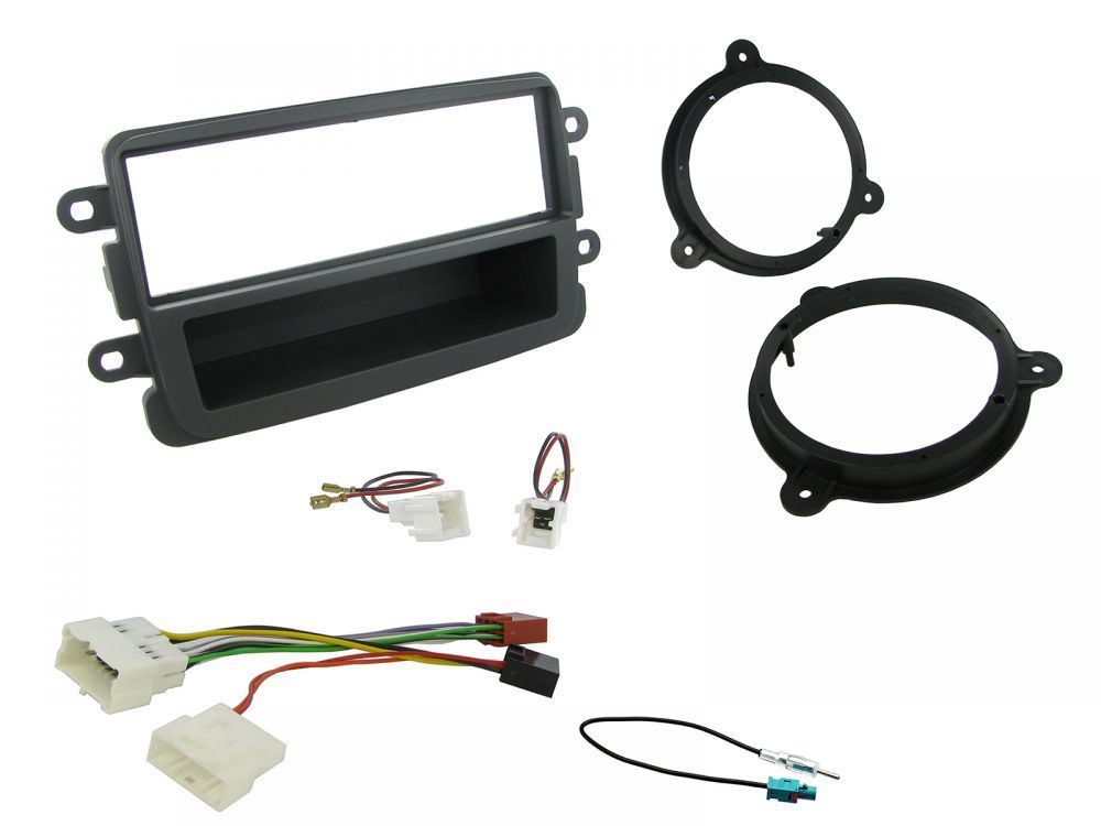Connects 2 CTKDC02 - Dacia Duster 2012 - 2016 Single Din Facia & Speaker Adaptors & Fitting Installation Kit