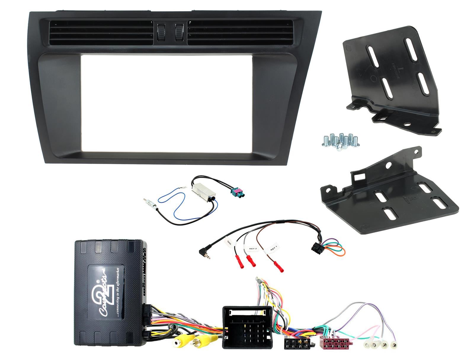 Grundig 6.8" Apple Android Double Din Stereo Fitting Kit + Steering Wheel Stalk Controls to fit Audi A4 2008-15 | Audi A5 2008-15