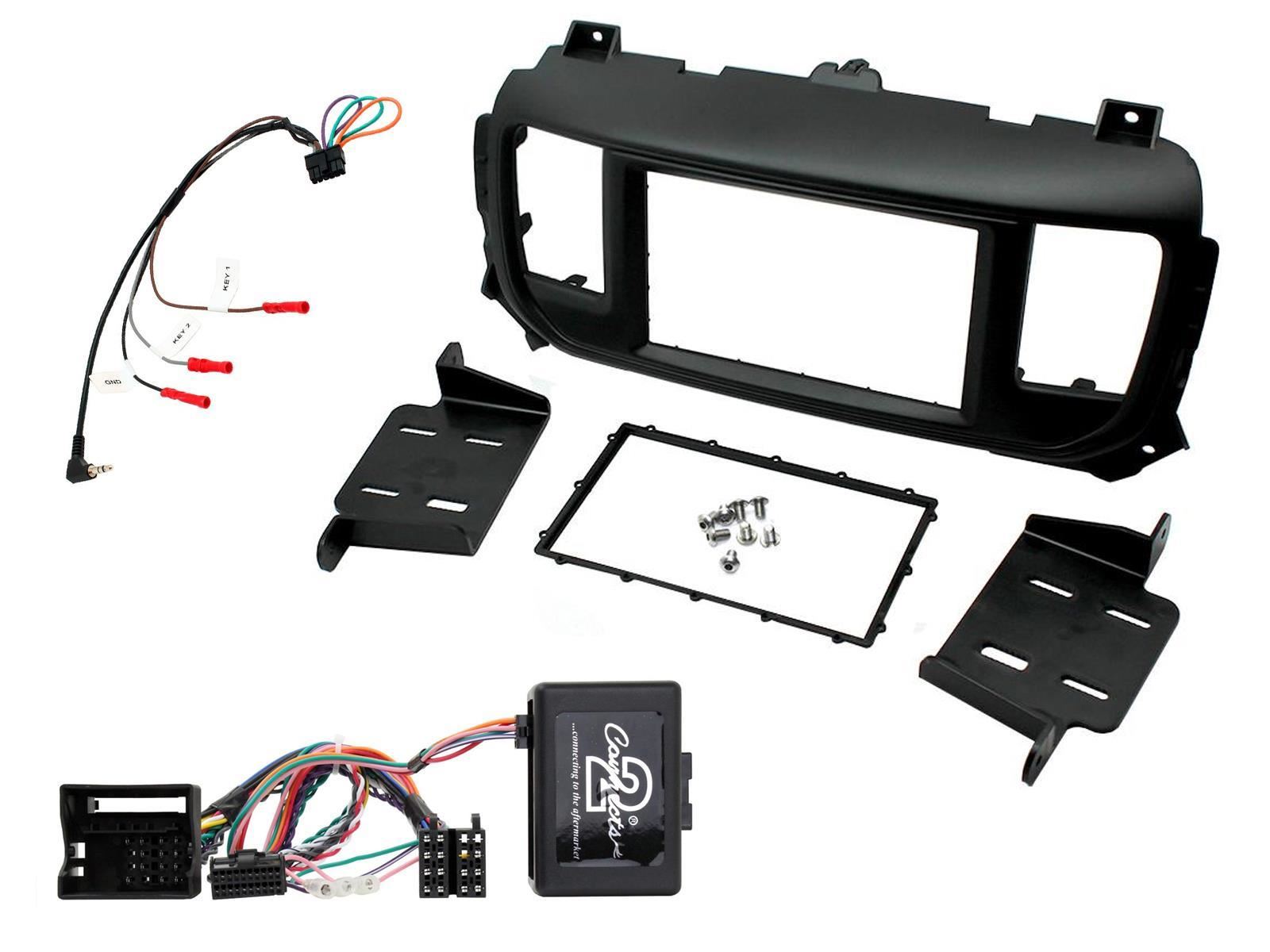 Grundig 6.8" Apple Android Double Din Stereo Fitting Kit + Steering Wheel Stalk Controls to fit Toyota Proace 2016-21 | Toyota Proace-Verso 2016-21