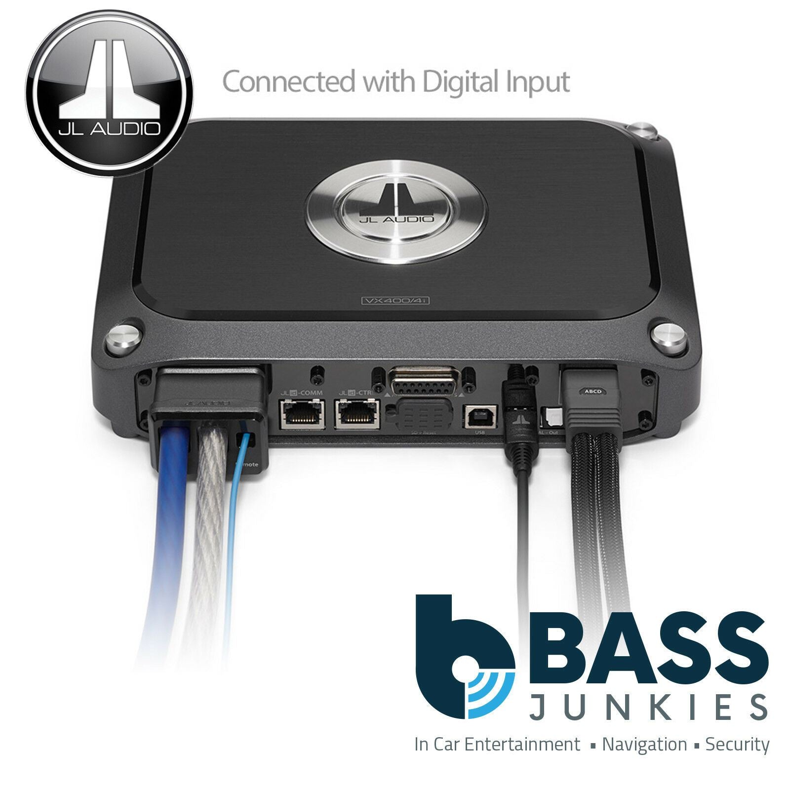 JL Audio VX400/4I 400 Watts 4-Channel Class D Car Amplifier with Integrated DSP