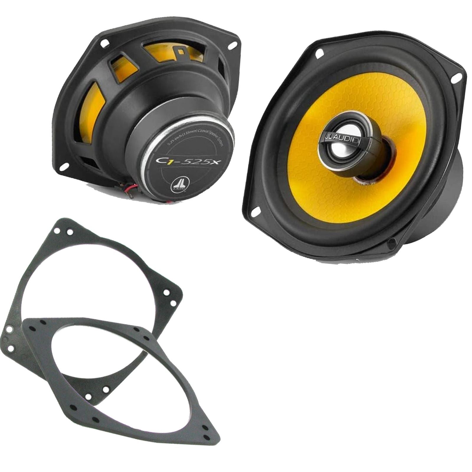 JL Audio C1-525X 2-Way 130mm/13cm/5.25" Coaxial Speakers (Per Pair 450 Watts) Fits Ford Fiesta 1989-01