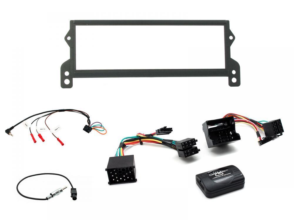 Connects 2 CTKBM18 - BMW MINI R50/R52/R53 2001 - 2006 Single Din Facia & Steering wheel Interface Fitting Installation Kit