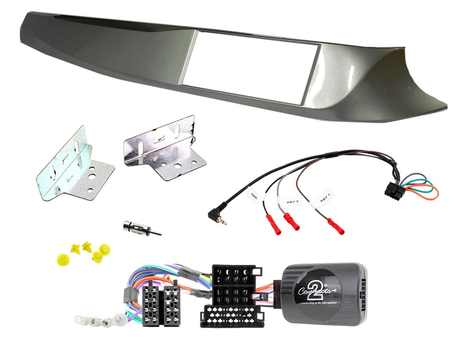 Grundig 6.8" Apple Android Double Din Stereo Fitting Kit + Steering Wheel Stalk Controls to fit Alfa Romeo Giulietta 10-14