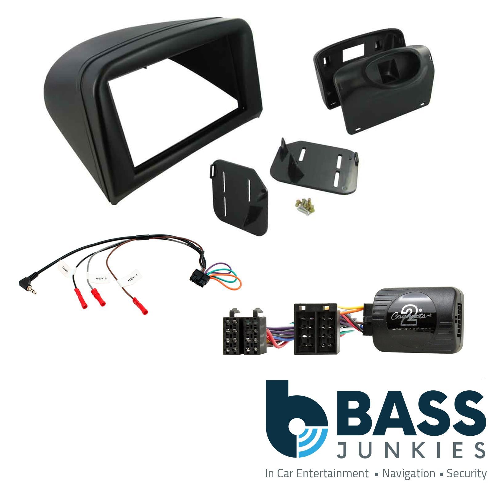 Connects2 CTKPE02 - Peugeot 206 2002 - 2008 Double Din Fascia & Steering Wheel Interface Installation Kit