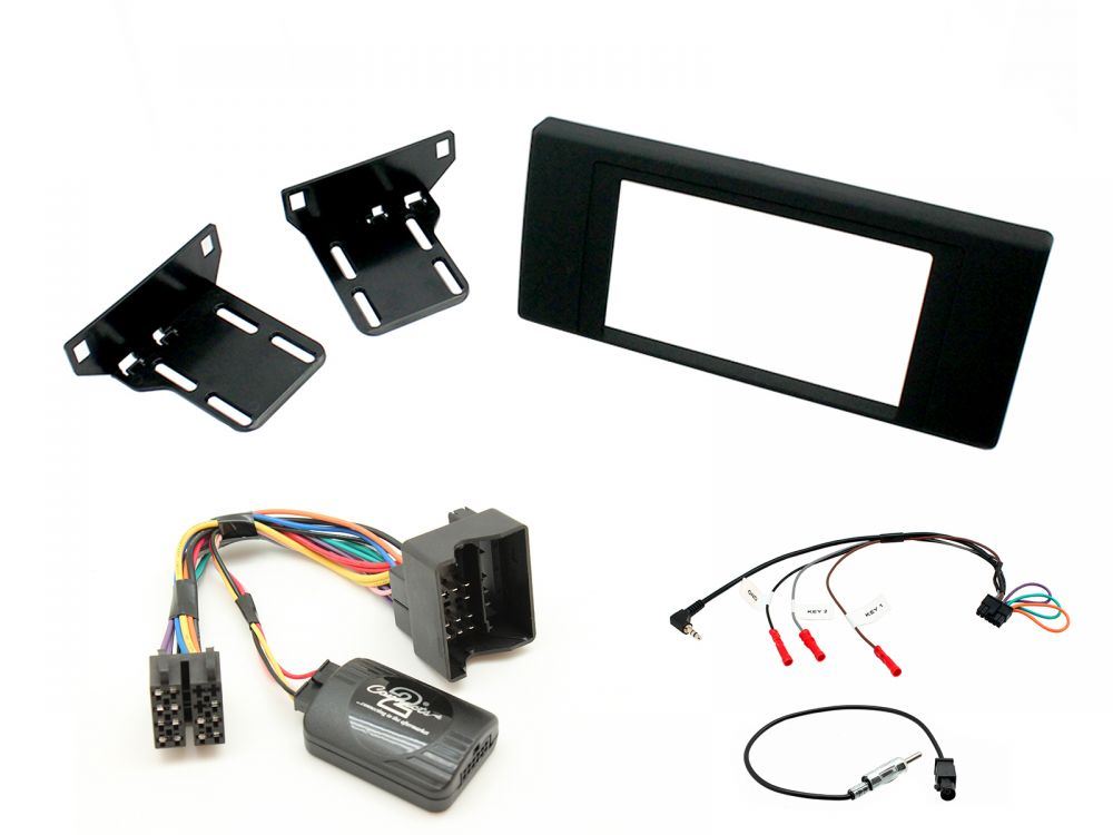 Connects2 CTKLR04 - Land Rover Range Rover 2002 - 2005 Double Din Fascia & Steering Wheel Interface Installation Kit