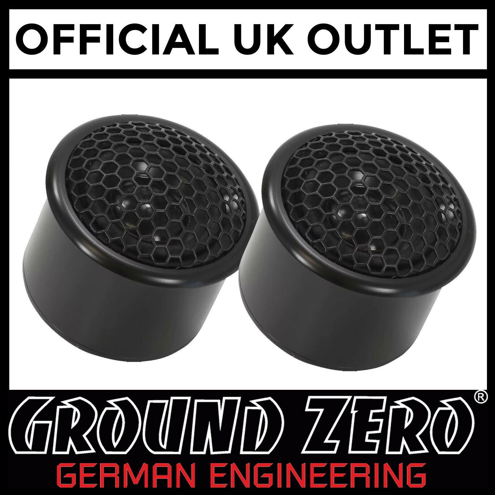 Ground Zero GZPF 40SQ - 1.6" 4cm 80 Watts Fullrange ( 500 Hz -24 KHz ) 4-Ohm Car Speaker