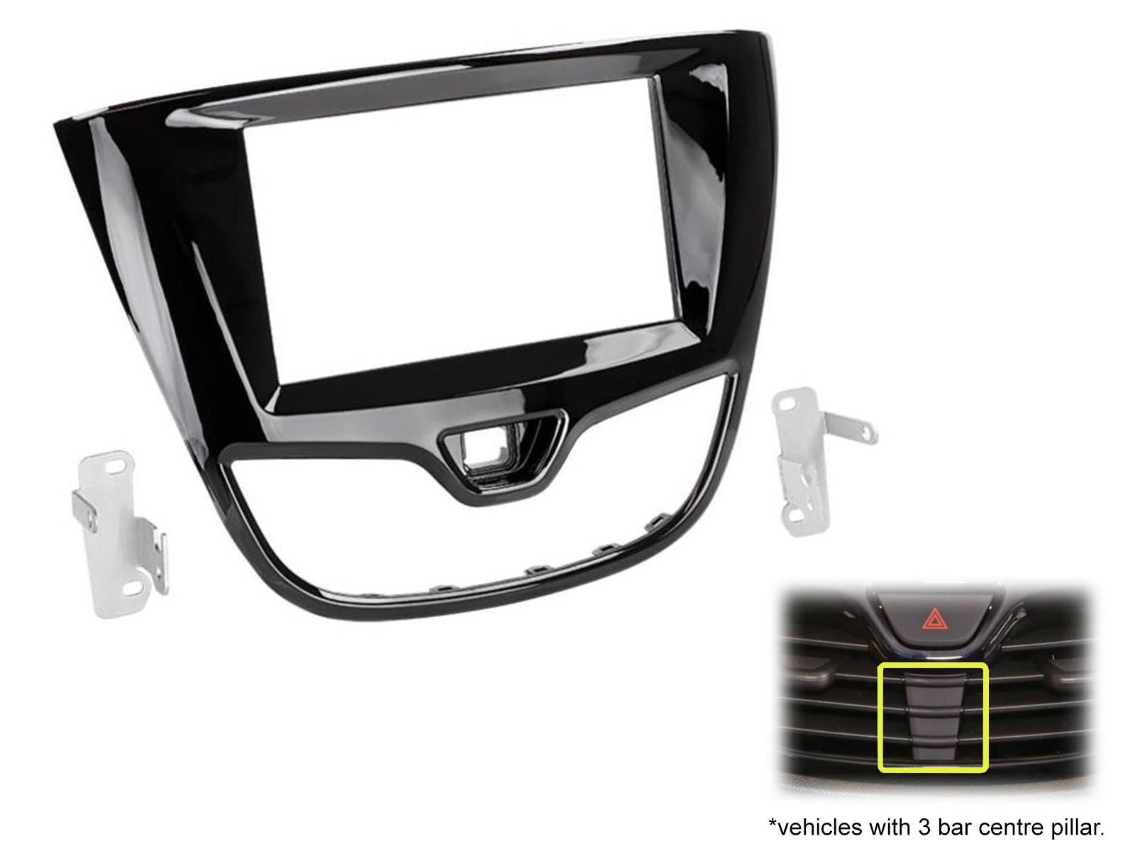 Connects2 CTKVX39 - Vauxhall Viva 2015 Onwards Double Din Fascia Installation Kit