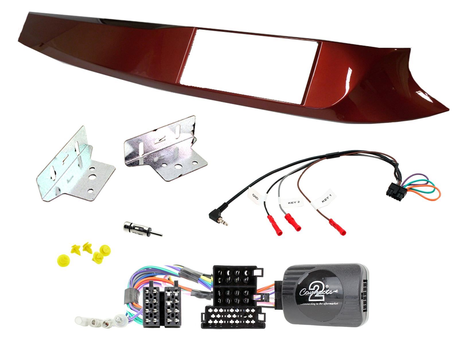 Grundig 6.8" Apple Android Double Din Stereo Fitting Kit + Steering Wheel Stalk Controls to fit Alfa Romeo Giulietta 10-14