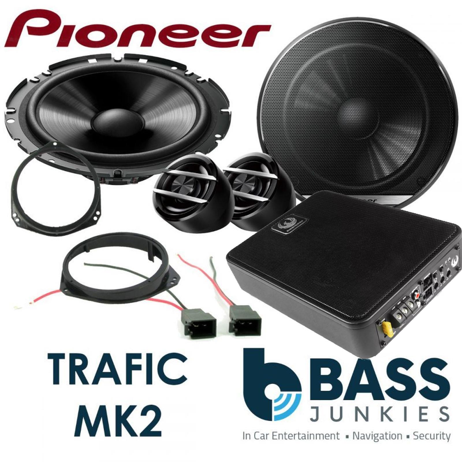Renault Trafic MK2 Pioneer Front Door Car Speakers & 900W Underseat Sub Kit