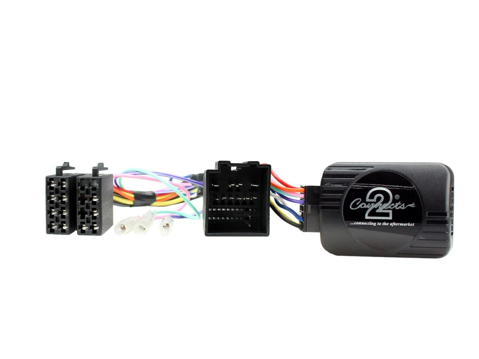 Single Din Stereo Fitting Kit + Steering Wheel Stalk Controls to fit Ford Fiesta 2018-21