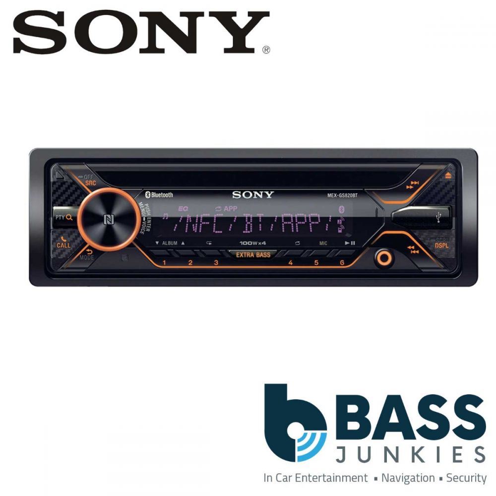 Sony MEX-GS820BT CD MP3 AUX USB Player Bluetooth iPod iPhone Car Stereo