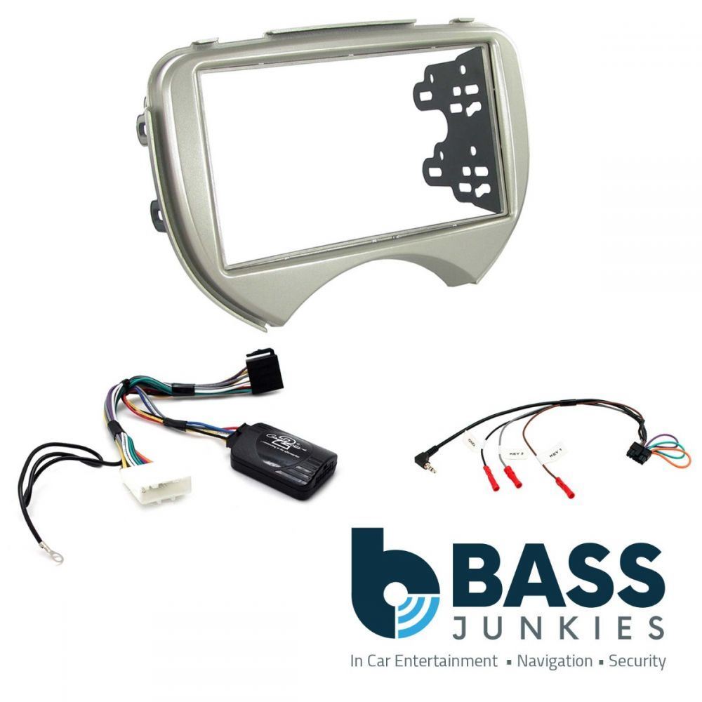 Connects2 CTKNS02 - Nissan Micra 2011-2014 Double Din Fascia & Steering Wheel Interface Installation Kit