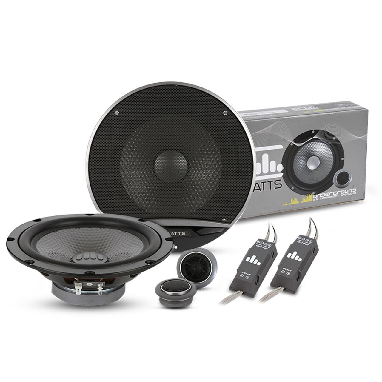 Fli Underground FU6C-F1 - 6.5" Inch 16.5cm 420 Watts 2 Way Component Kit Car Van Door Speakers