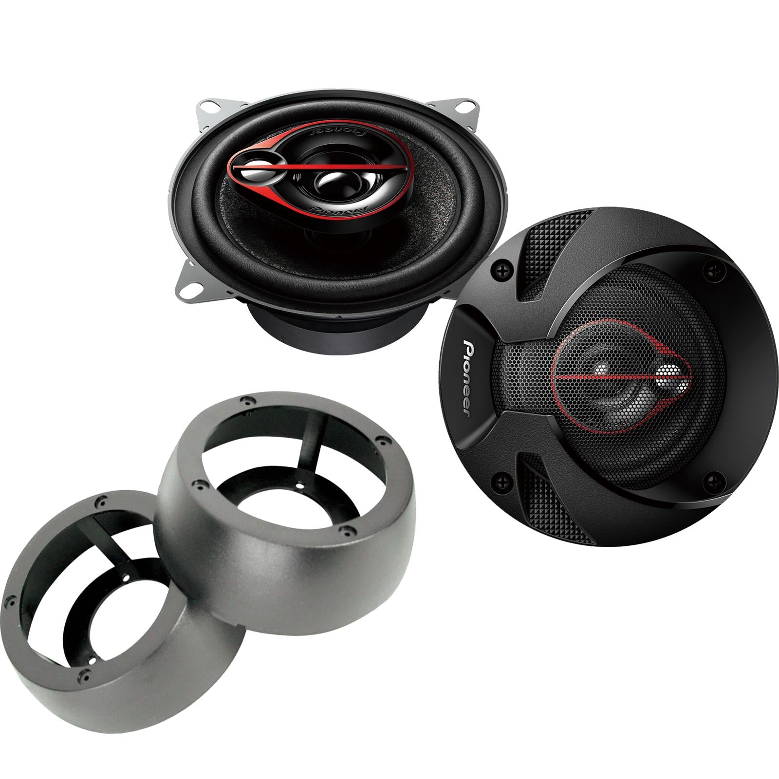 Pionner TS-R1051S 100mm/10cm/4" 3 Way Coaxial Car speakers (Per Pair Max 420|60 watts RMS) Fits Universal
