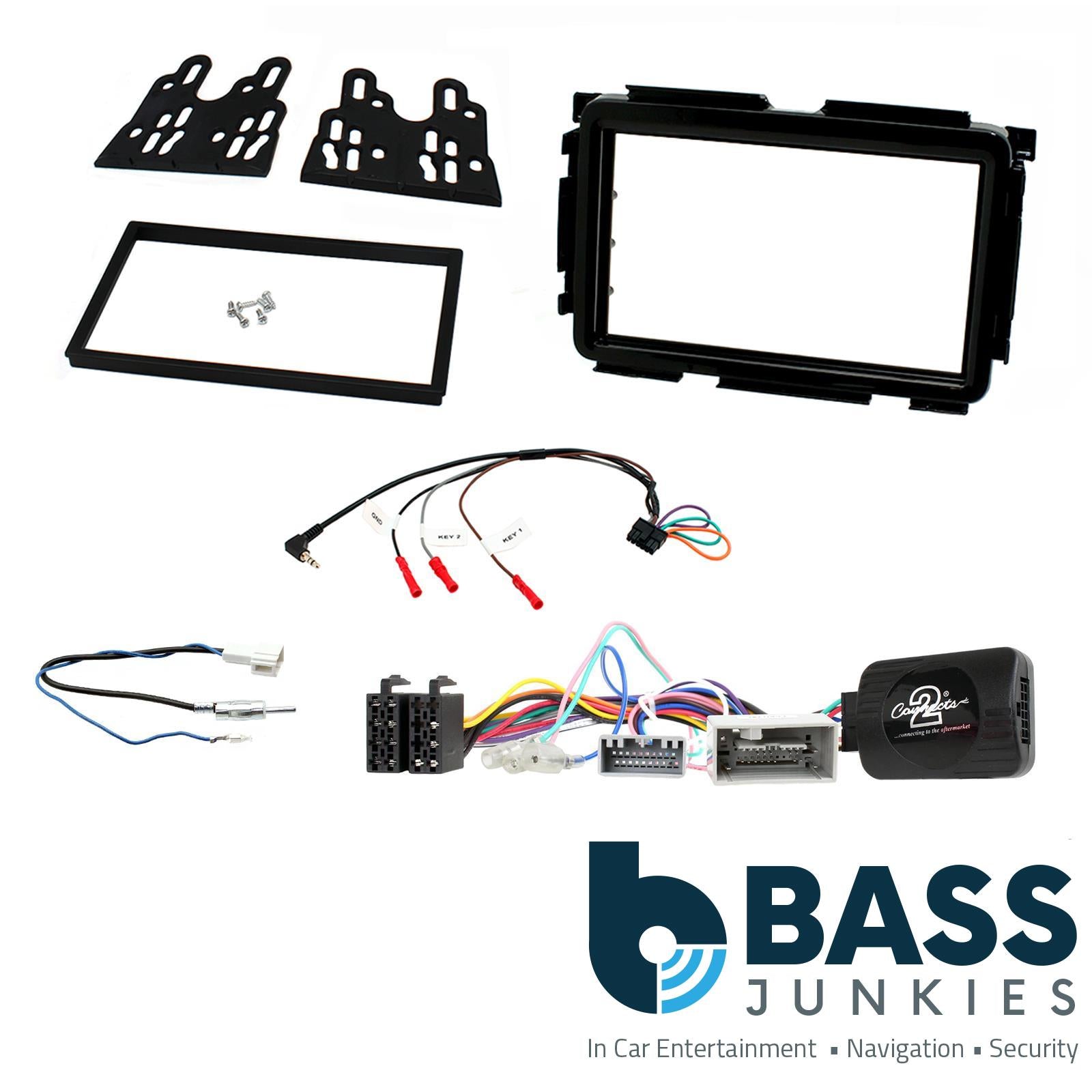 Connects2 CTKHD08 Honda HR-V 2014 Onwards Car Stereo Double Din Facia Steering Volume Kit