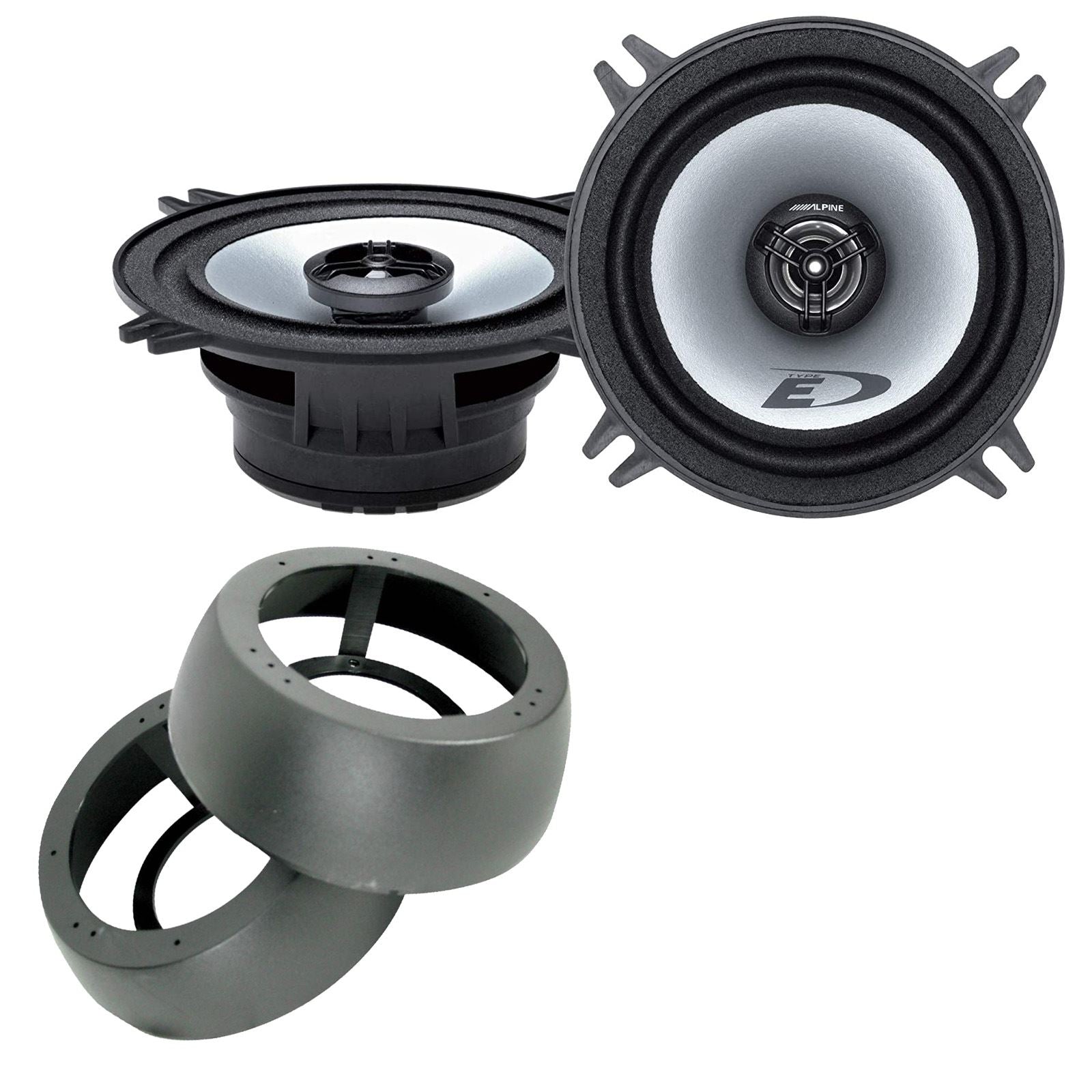 Alpine SXE-1325S 2-Way 130mm/13cm/5.25" Coaxial Speakers (Per Pair 400 Watts) Fits Universal