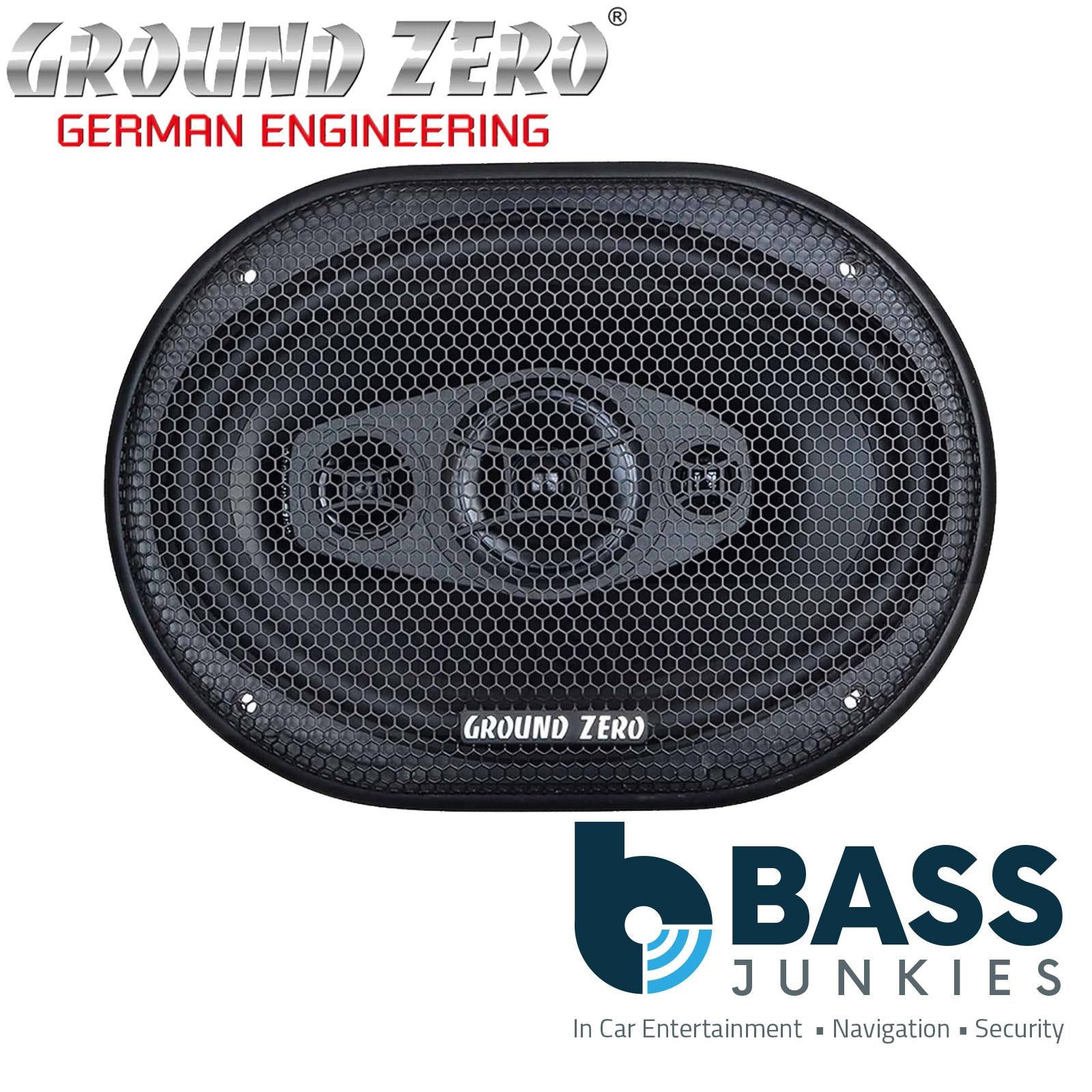 Ground Zero GZRF 69SQ - 400 Watts  6×9″ 3-Way Coaxial Parcel Shelf Car Speakers