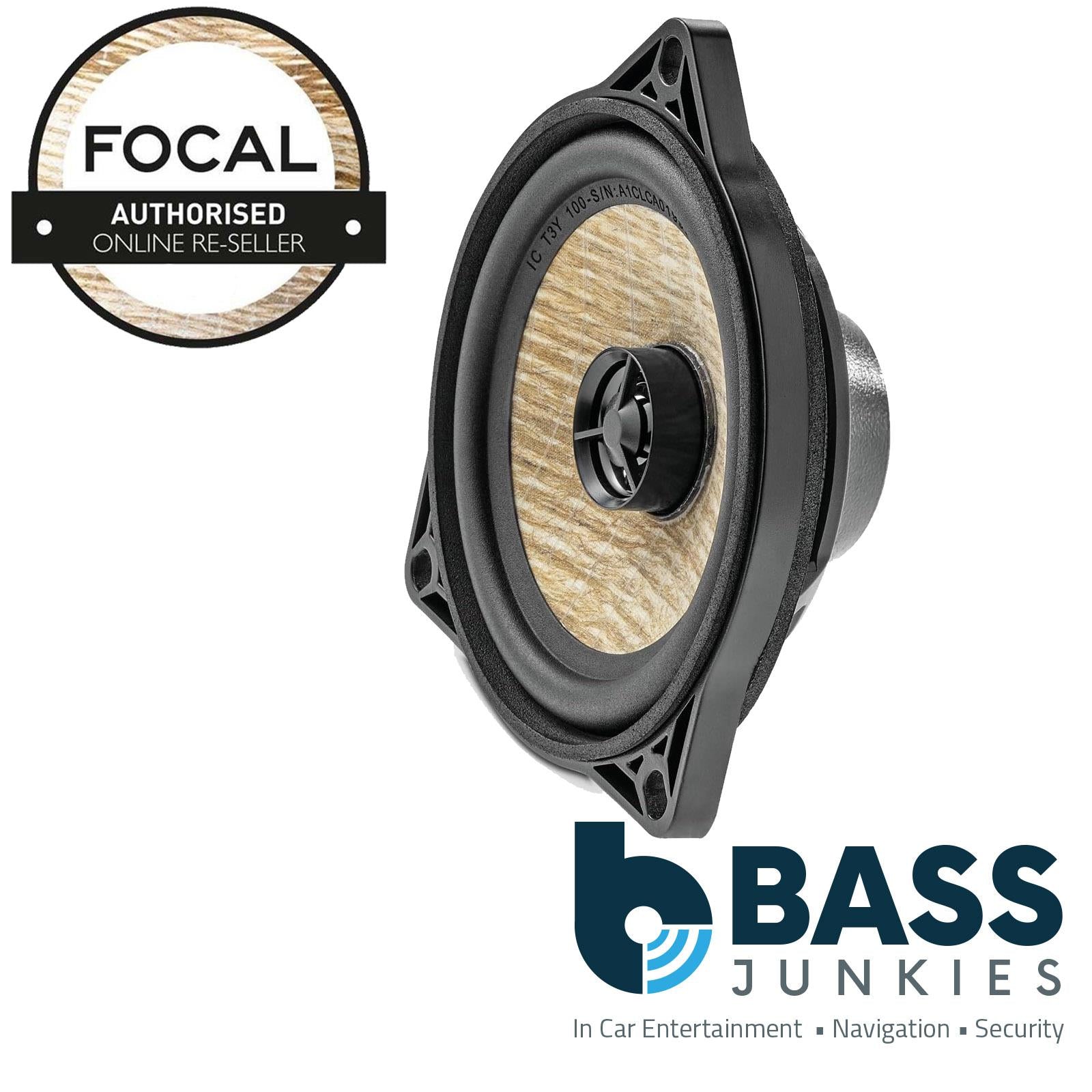 Focal ICT3Y100 - 4" 2 Way Coaxial Car Speakers to fit Tesla 3 & Y Models