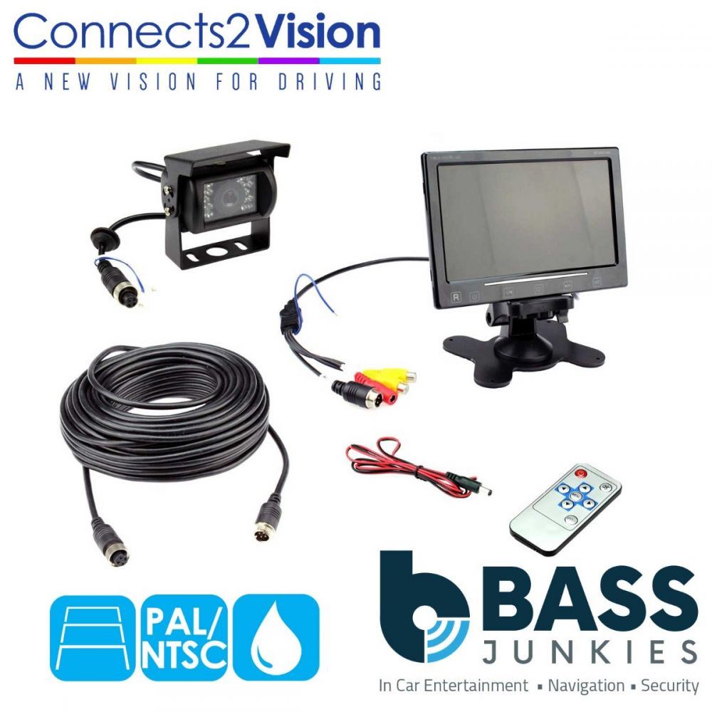 Connects2 CAM-KIT1 Universal Reverse Camera Kit With 7" Colour Display