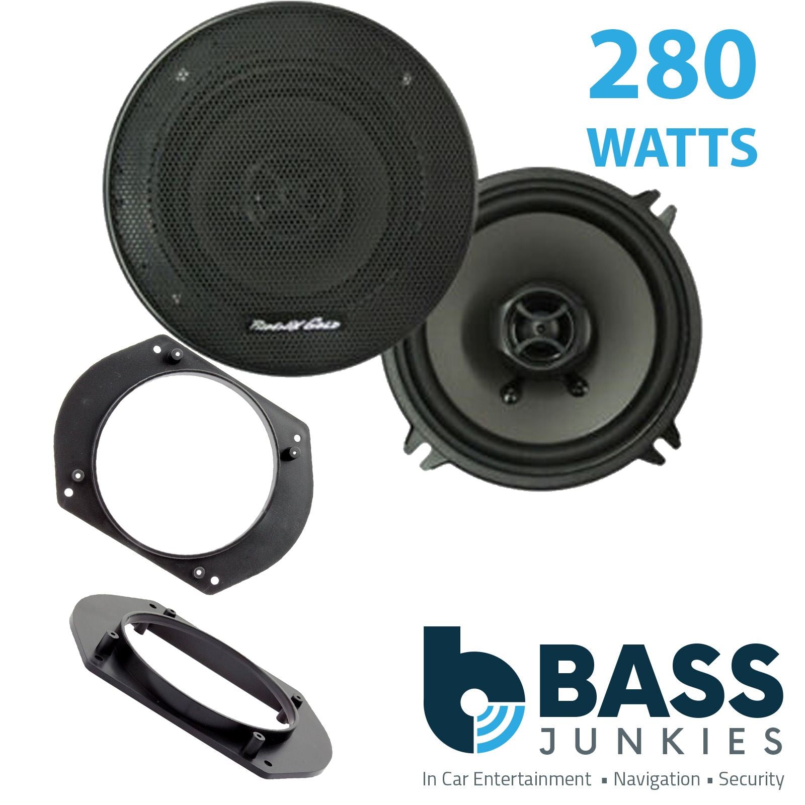 Phoenix Gold Z5CX 2-Way 130mm/13cm/5.25" Coaxial Speakers (Per Pair 280 Watts) Fits Fiat Brava 1995-01 | Bravo 95-01 | Marea 96-02 | Multipla 99-10
