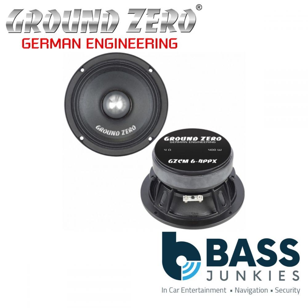 Ground Zero GZCM 6-4PPX - 6.5" Inch 16.5 cm 400 Watts Midrange Car Speaker - Single