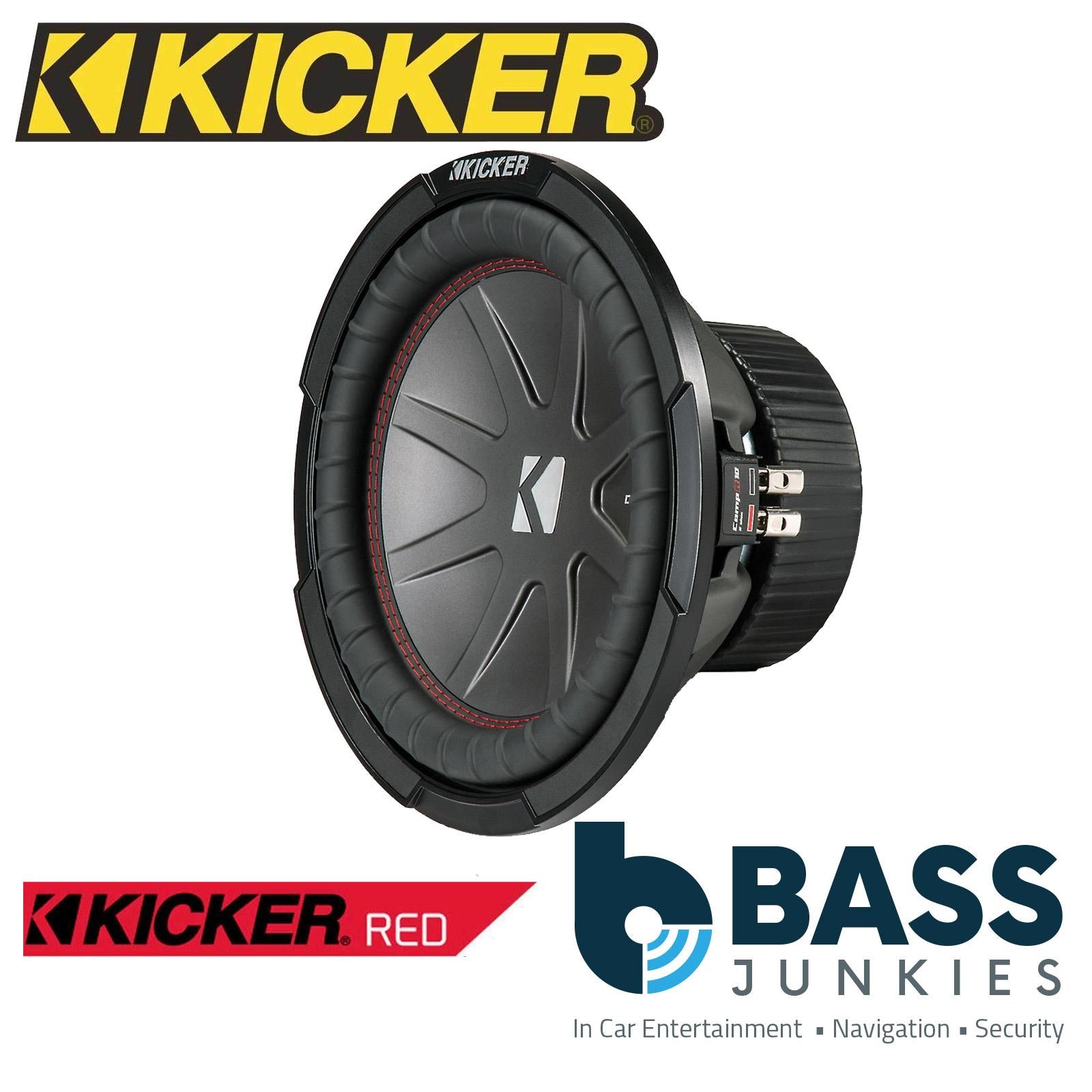 Kicker CWR104 - CompR 10" 25cm 800 Watts 4 ohm Dual Voice Coil DVC Car Subwoofer