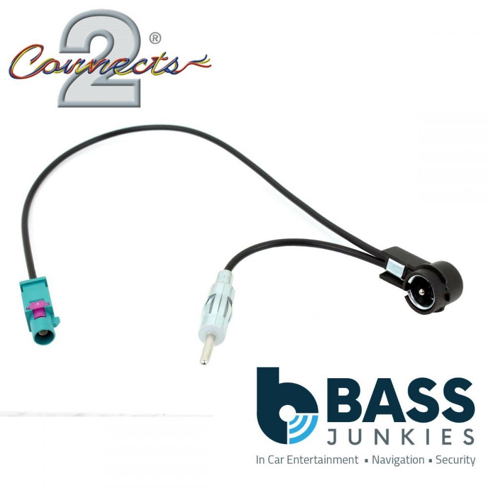 Connects2 CT27AA172 - Water Blue Fakra with DIN & ISO Antenna Adaptor